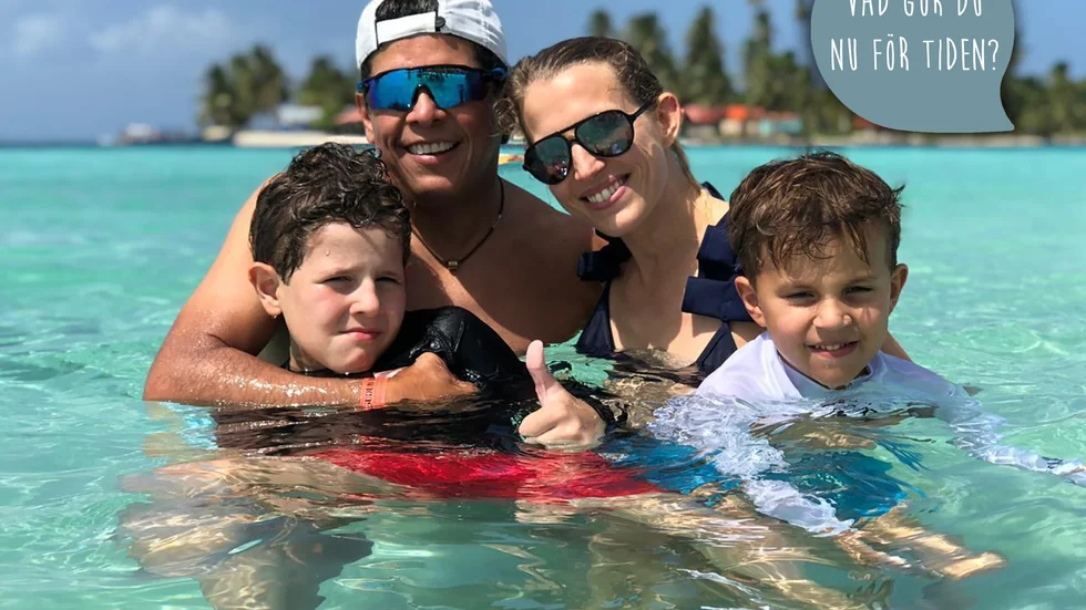 Frida och familjen, maken Victor och sönerna Fabian och Matteo, bor i Panama City.