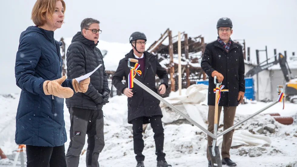 I sitt tal tackade Polarbröds koncern-vd Karin Bodin för allt stöd och medkänsla som företaget fått efter branden i augusti. "Efter branden har så många jobbat stenhårt för att Polarbröd ska komma tillbaka", säger hon.