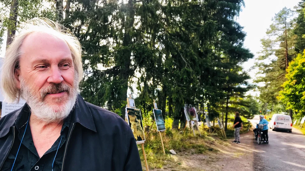 – Utomhusutställningen har blivit en hit, så nu är vi inne på femte året, säger Johan Thunberg. 