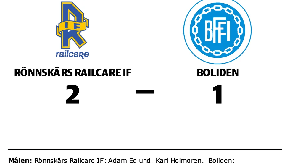 Rönnskärs Railcare IF vann mot Bolidens FFI/SFF 2