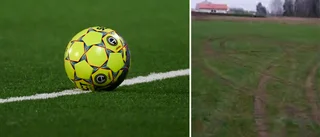 Fotbollsplanen vandaliserad: ”Blir förbannad”