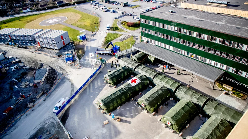 Fältsjukhuset vid Östra sjukhuset i Göteborg.