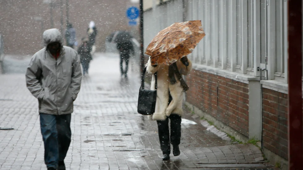 En grå nyårsafton väntar i hela Sverige. I delar av landet blir det snöblandat regn. Arkivbild.