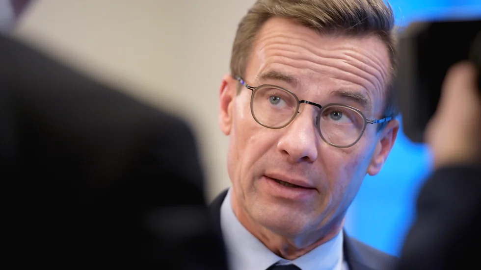 "Stäng gränsen mot Danmark", skriver Moderaternas partiledare Ulf Kristersson på Facebook. Arkivbild.