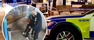 Här går 41-åringen till attack med trasig glasflaska – på torget i Skellefteå