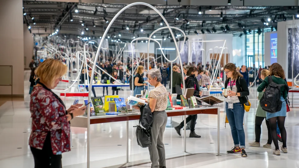 Bokmässan i Frankfurt äger enbart rum digitalt i år. Arkivbild.