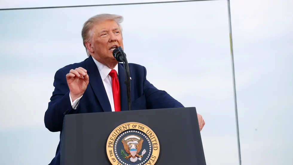 USA:s president Donald Trump planerar ett nytt massmöte.