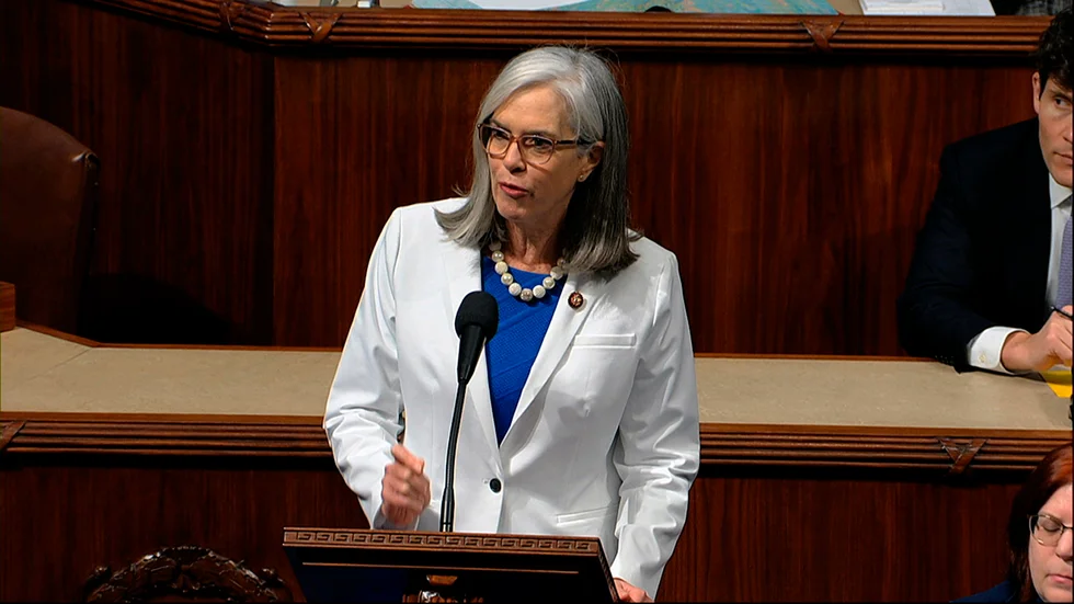 Representanthusets vice talman, demokraten Katherine Clark. Arkivbild.
