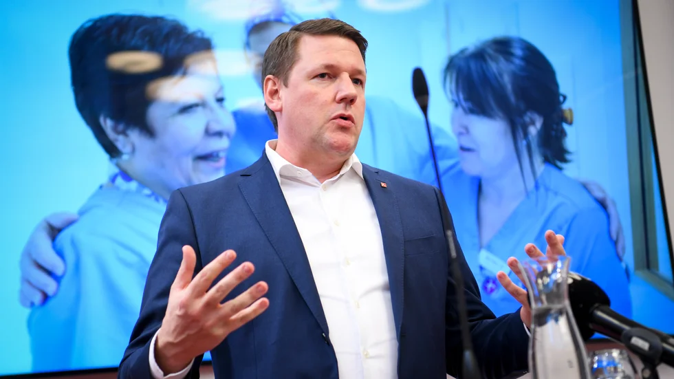 Tobias Baudin, ordförande för Kommunal. Arkivbild.