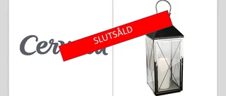 Stor lykta i metall - Slutsåld