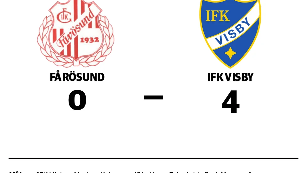 Fårösund förlorade mot IFK Visby