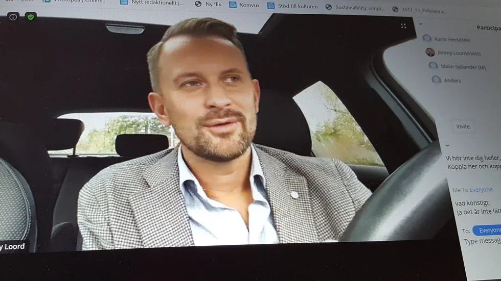 Jimmy Loord, gruppledare och oppositionsråd för Kristdemokraterna Region Kalmar län, presenterade budgetförslag tillsammans med Malin Sjölander, gruppledare och oppositionsråd för Moderaterna Region Kalmar län.