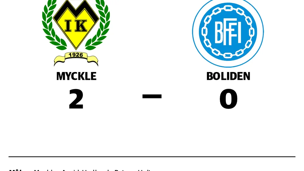 Myckle IK vann mot Bolidens FFI/SFF 2