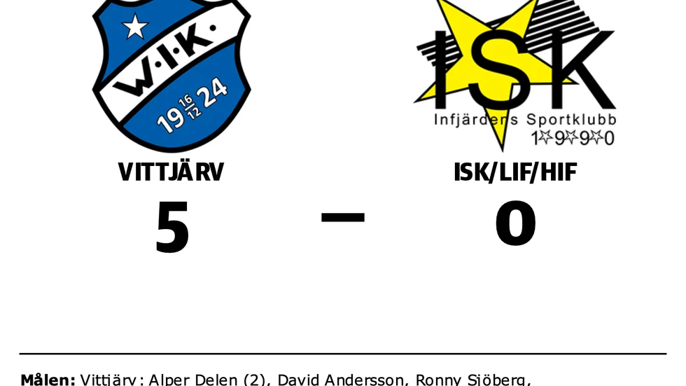 Vittjärvs IK vann mot ISK 2/ LIF 2/ HIF 2