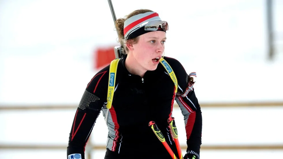 TVÅA. Elvira Öberg tog SM-silver på seniornivå. En fin prestation även om de allra bästa åkarna inte är med i SM. (Arkivbild)