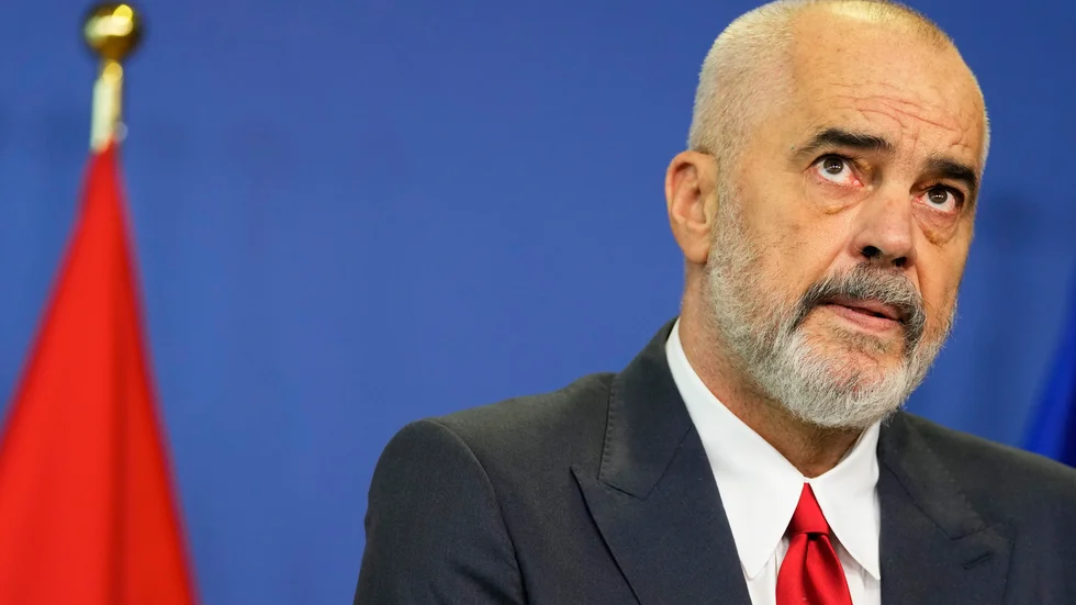 Albaniens premiärminister Edi Rama. Arkivbild.