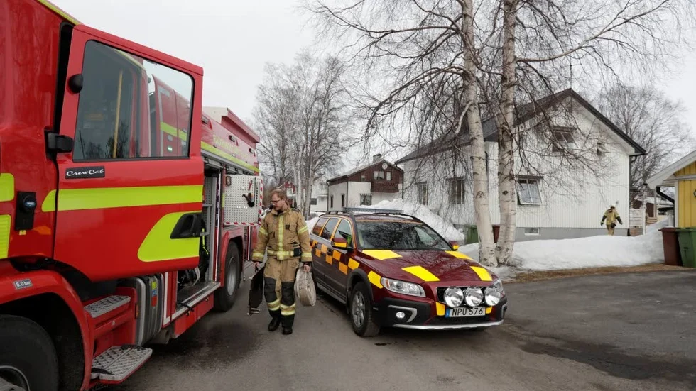 Larmet inkom till SOS vid 14-tiden på måndagseftermiddagen.