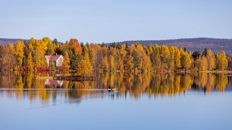 Sammakkojärvi i närheten av Sammakko.