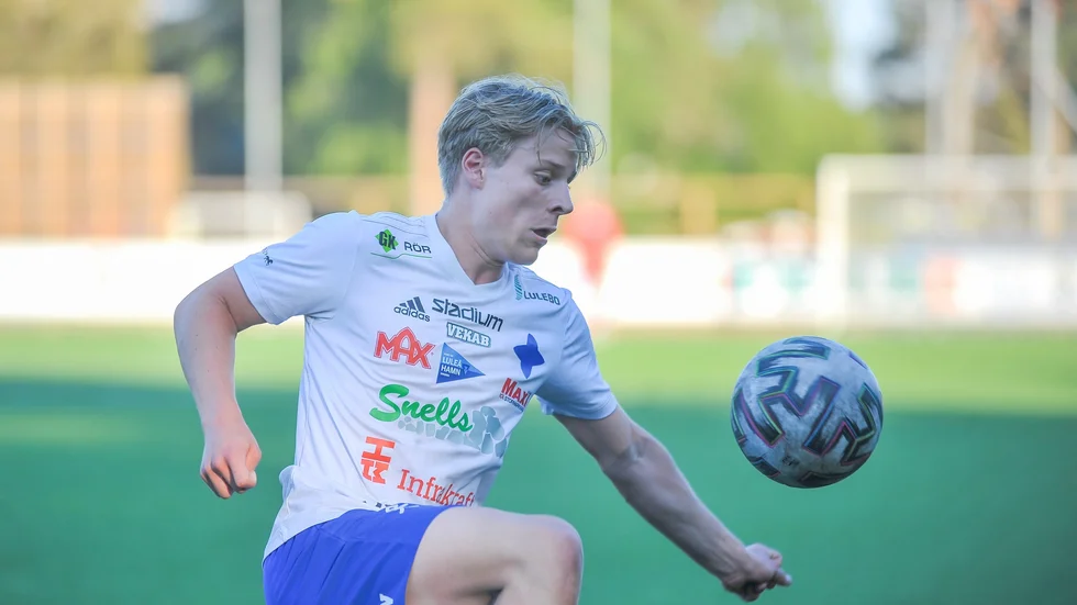 Wille Greberg inledde IFK Luleå Akademis vändning mot Lira BK med sin reducering till 1-2.