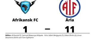 Storseger för Ärla borta mot Afrikansk FC