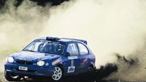 Valdemarsvikssonen Jonas Wigren, Norrköpings MK, svarde för en fin insats och kom på andra plats i finalen av 2 WD-klassen, när Rallysprinten avgjordes igår.
FOTO: ROBERT SVENSSON