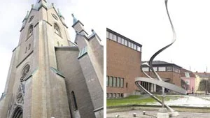 Domkyrkan och konstmuseet - symboler för Linköping och Norrköping. Men vilka förutsättningar finns det för att lansera de två grannkommunerna som en "fjärde storstadsregion"? Åsikterna går isär.