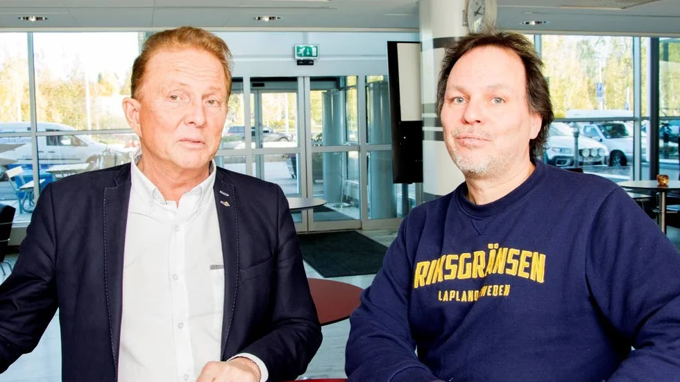 Kenneth Backgård (SJVP) och Sten Nylén (–) var med och drev igenom satsningarna på sjuksköterskelöner och MR-kameror. (Foto: Jonas Andersson)