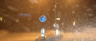Varning för snöfall