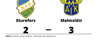 Uddamålsseger för Malmslätt mot Sturefors