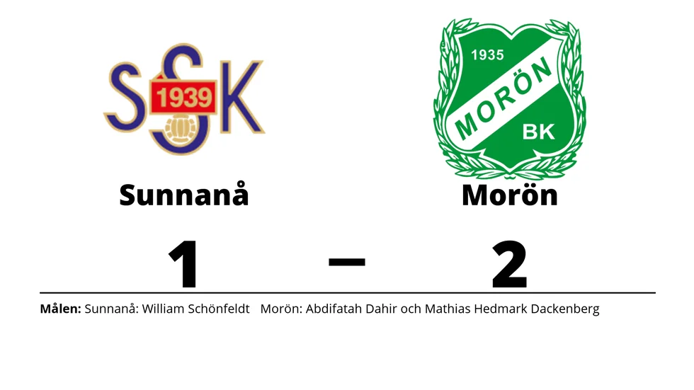 Sunnanå SK förlorade mot Morön BK