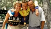 Mamma Carin och pappa Jan-Åke fanns givetvis på plats i Alicante när Erik Andersson tog JVM-guld i orientering.
FOTO: ERIK BORG