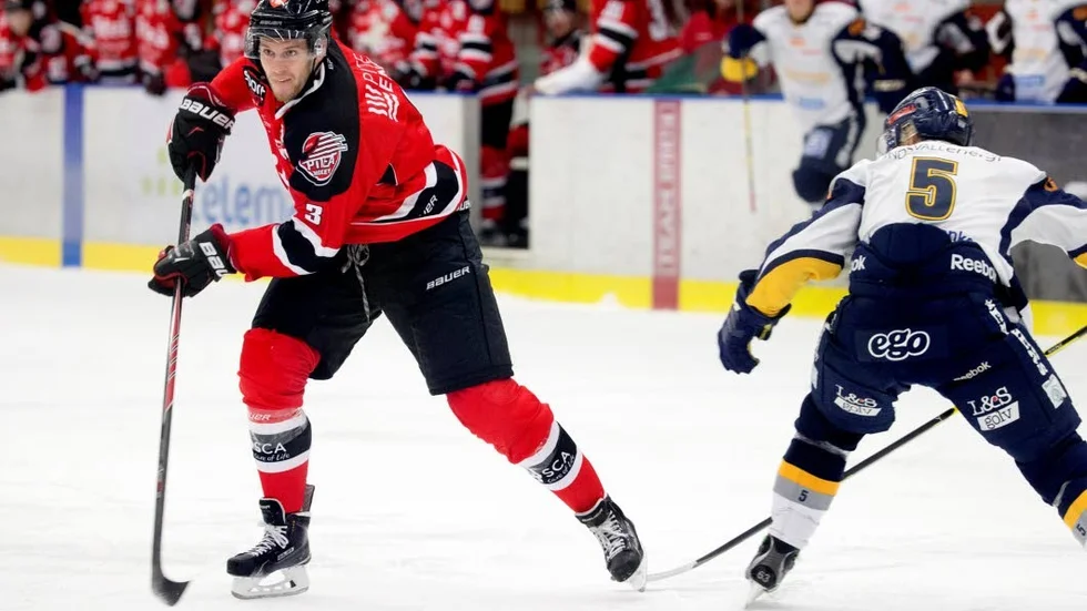 Sebastian Harila sköt Piteå Hockey till sin åttonde seger då han satte 3-2-målet mot Kovland. (Arkivbild)