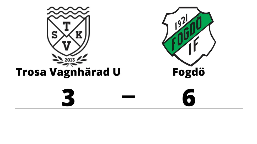 Trosa-Vagnhärad SK U förlorade mot Fogdö IF