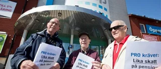 Pensionärsprotest mot orättvis skatt