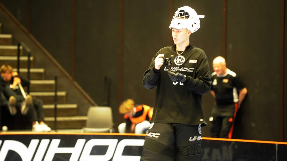 Hampus Larsson klev in vid ställningen 0–3 i mötet mot Skälby. Onyx förlorade sedan matchen med 4–7.