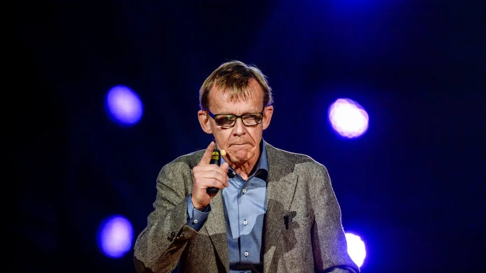 Professor Hans Rosling på "Hela Sverige skramlar"-galan.