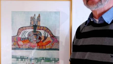 I Gerard Krämers verk finns influenser från stora österrikiska konstnärer. Men även hans dotter inspirerar honom. Foto: Solveig Betnér