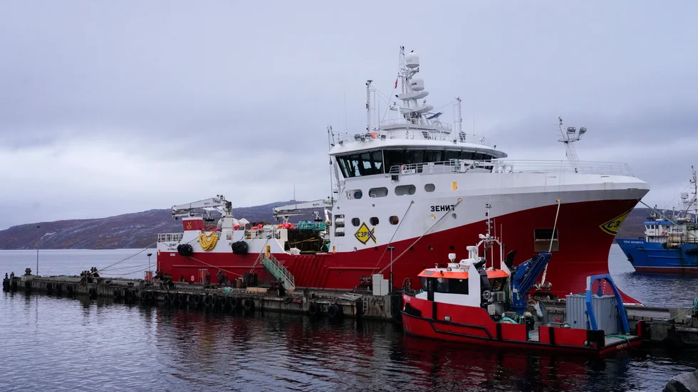 Ryska fiskebåtar i Kirkenes. Arkivbild.