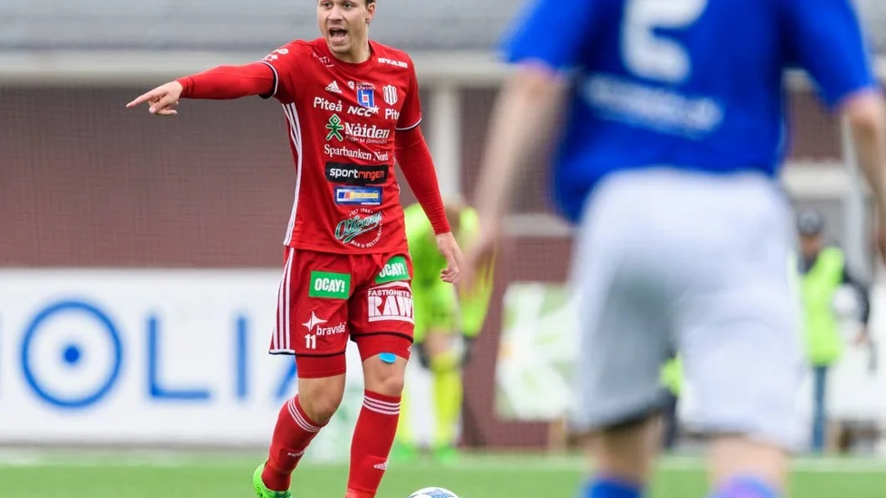 MÅL. Alex Naylor öppnade målskyttet för Piteå IF. (arkivbild)