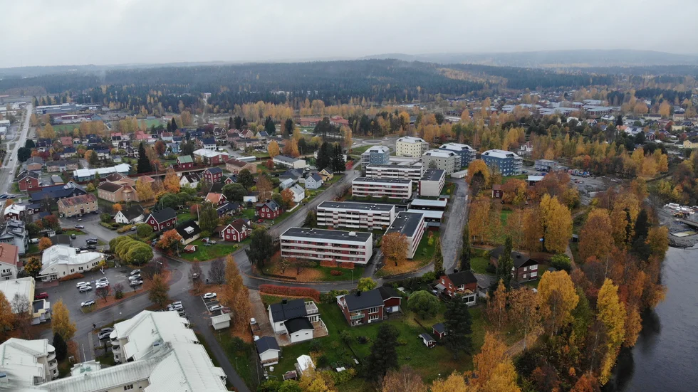 Sörböle from the air.