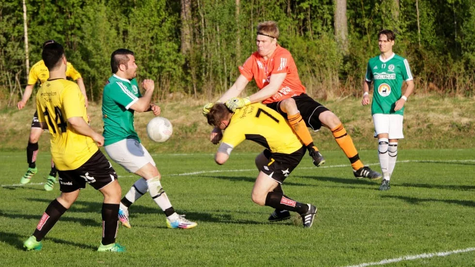 BRA. Markus Lundgren gjorde en fin insats i målet när Älvsbyn vann kvalmatchen. (arkivbild)