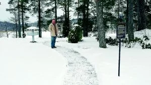 Asklunden, där avlidnas aska ska spridas, ska bli en förlängning på en av de befintliga minneslundarna som idag finns på Risinge kyrkogård, enligt Peter Lundby. Foto: Malin Perk
