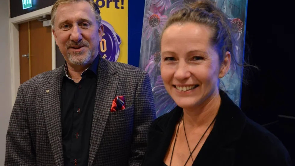 Inspiration. Per-Erik Störe, Garageportexperten och Marie Åkerlund, Åkerlund konst berättade om hur och varför de startade företag.