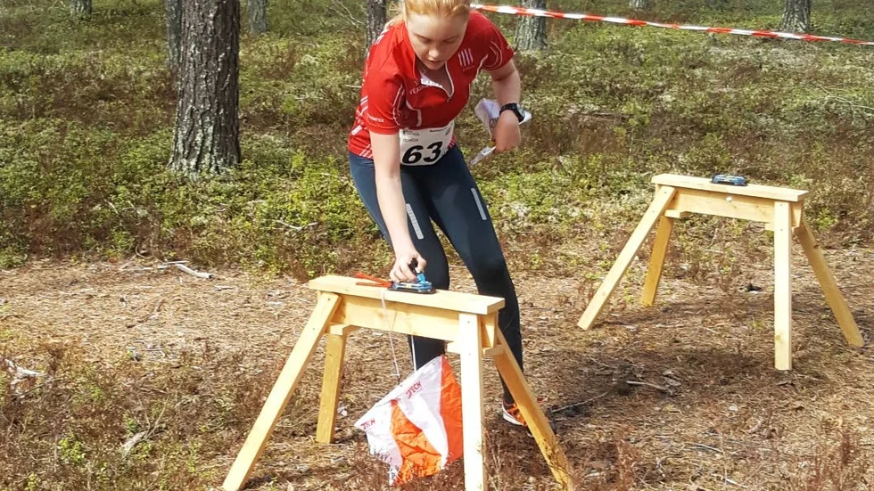 KRASSLIG. Orienteringen gick bra, men en förkylning gäckar Anna Andersson i O-ringen.