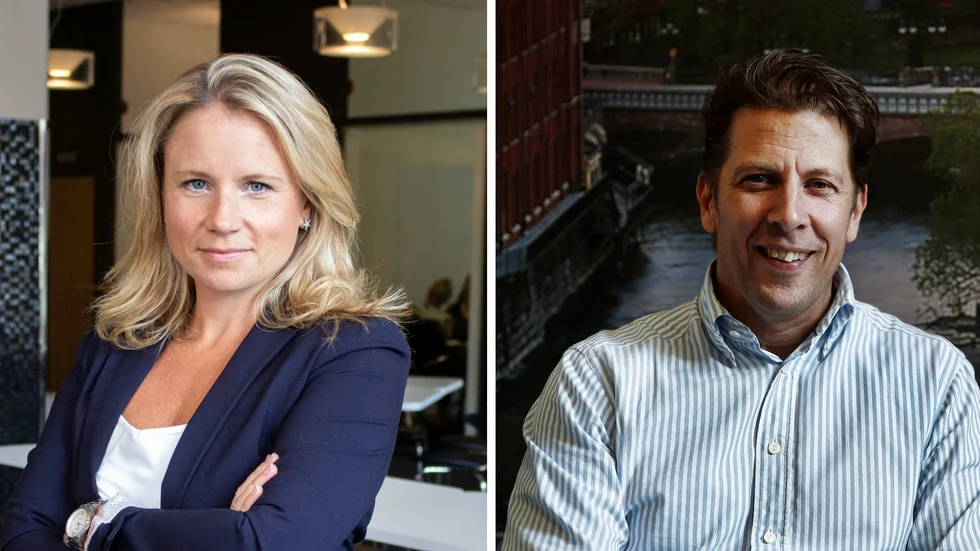 Maria Björk Hummelgren och Joakim Ljungqvist får signaler från företagare om att det är tuffa ekonomiska tider.