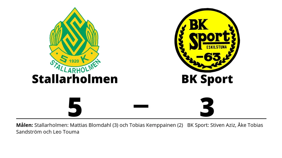 Stallarholmens SK vann mot BK Sport