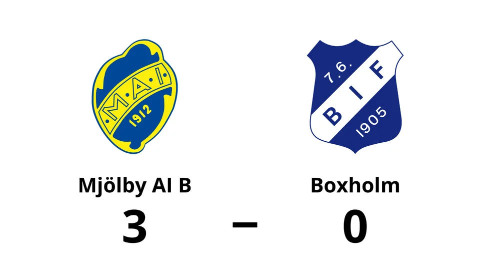 Mjölby AI FF B vann mot Boxholms IF
