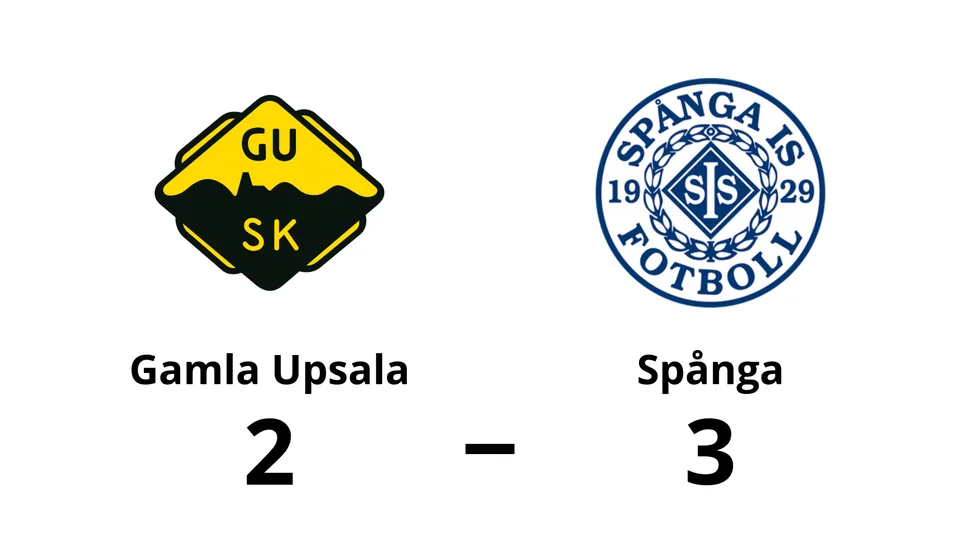 Gamla Upsala SK förlorade mot Spånga IS FK