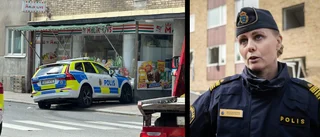 Polisbilar i kraftig kollision i Linköping – fem till sjukhus