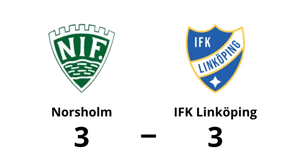 Norsholms IF spelade lika mot IFK Linköping FK